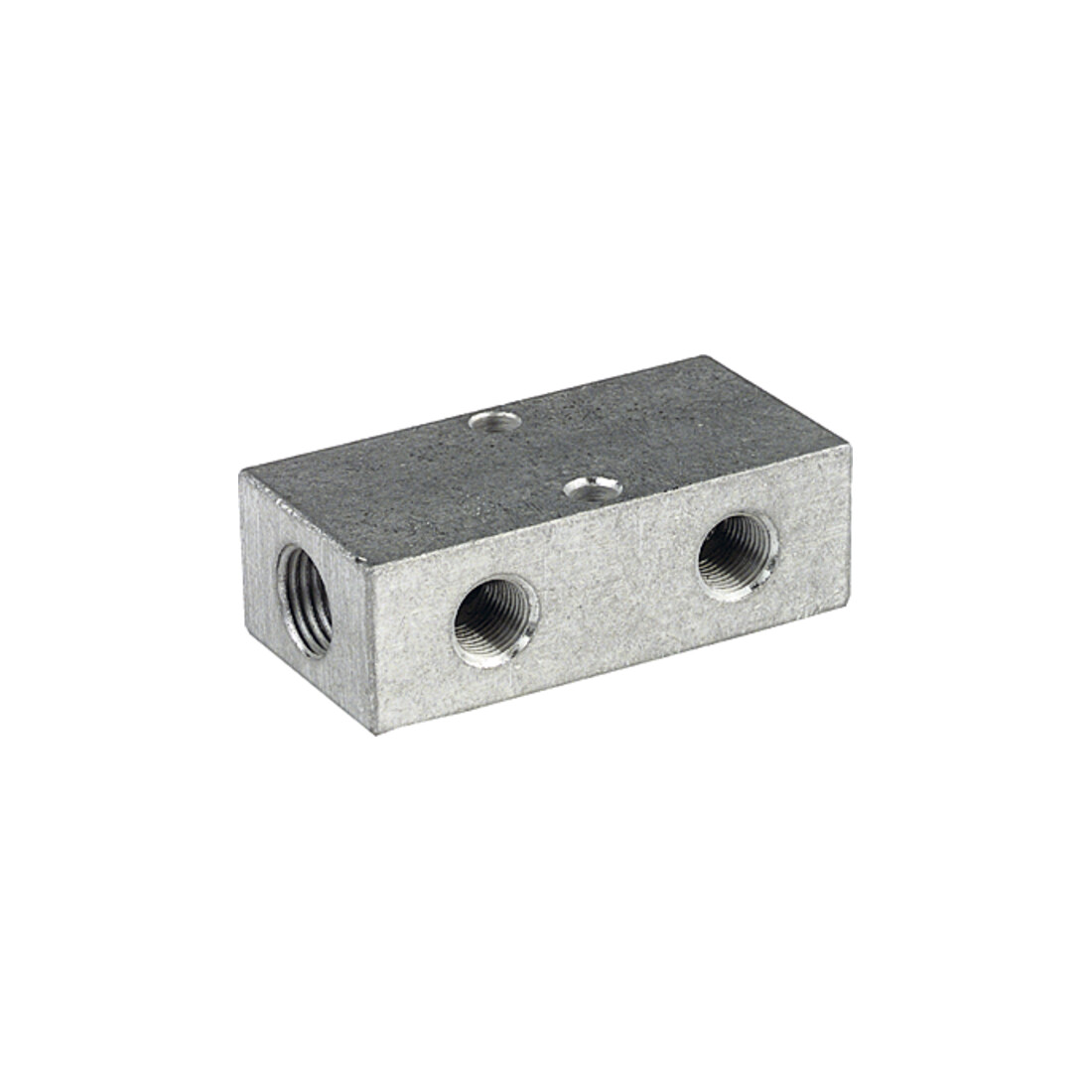 Riegler Barre de distribution, sorties des deux côtés, 2 x 3/8, 3 + 3 x 1/4, alu