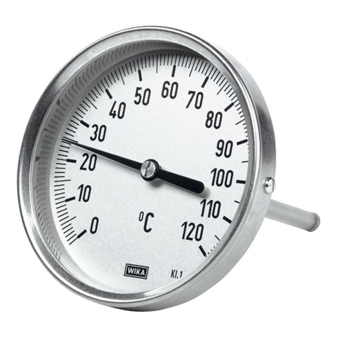 Riegler Bimetallthermom., hochw. Ausfür, L1=160/L2=140 Ã˜100, 0°C bis 250°C