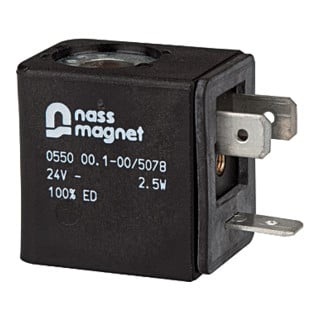 Riegler Bobine magnétique 24 V DC, pour électrovanne (vanne 3/2 voies)