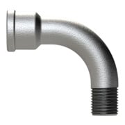 Riegler Bogen 1, lang, 90°, IG/AG, Rp/R 1/2, schw. Temperguss feuerverz.-3