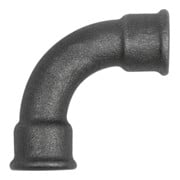 Riegler Bogen 2, 90°, lang, Rp 3 i., Rp 3 i., Temperguss schwarz-1