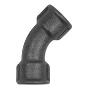 Riegler Bogen 41, 45 °, Rp 2 i., Rp 2 i., Temperguss schwarz-1