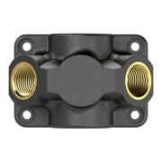 RIEGLER boîte de dérivation d'extrémité entrée G 3/4 raccordement 2 x G 1/2 plastique-3