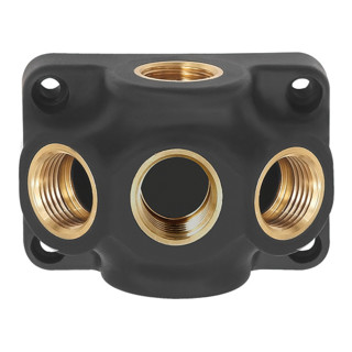 RIEGLER boîte de dérivation d'extrémité entrée G 3/4 raccordement 3 x G 1/2 plastique