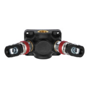 Riegler Boîte de dérivation extrême, 2 raccords pivotants DN 7,2, max 12 bar air
