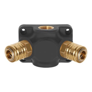 Riegler Boîte d'extrémité G3/4, 2 raccords standard NW7,2, max. 15 bar air