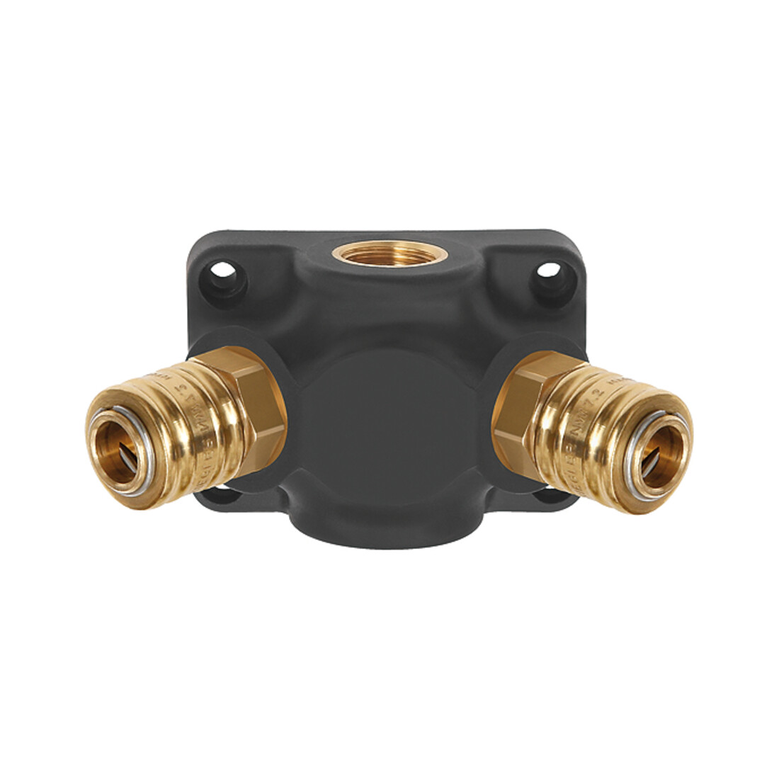 Riegler Boîtier de fin G1/2, 3 raccords standards NW7,2, max. 15 bar air