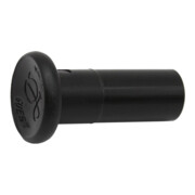 Riegler Bouchon de fermeture POM, embout 18 mm, couleur noir-1