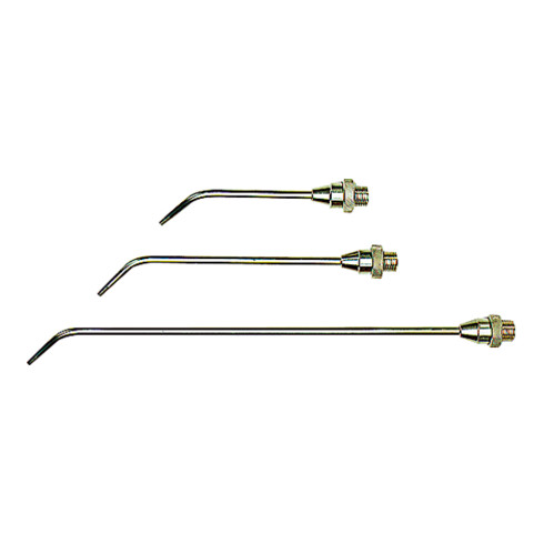 Riegler Buse de rallonge, Ø 3,0 mm, MS nickelé, 150 mm courbée