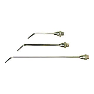 Riegler Buse de rallonge, alésage 3,0 mm, MS nickelé, 100 mm long courbé