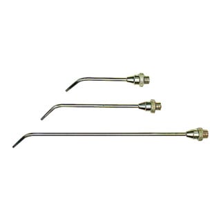 Riegler Buse de rallonge, alésage 3,0 mm, MS nickelé, 250 mm long courbé
