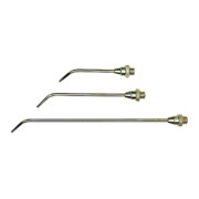 Riegler Buse de rallonge, alésage 3,0 mm, MS nickelé, 250 mm long courbé
