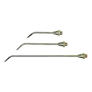 Riegler Buse de rallonge, alésage 3,0 mm, MS nickelé, 250 mm long courbé