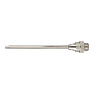 Riegler Buse de rallonge, alésage 3,0 mm, MS nickelé, 400 mm long droit