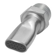 Riegler Buse plate à faible bruit, G 3/8 AG, acier galvanisé, largeur 16,5 mm-1