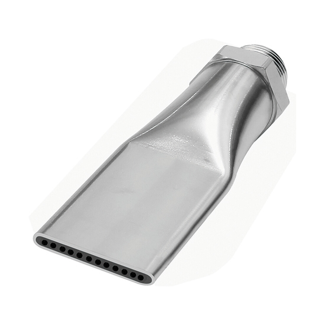 Riegler Buse plate à faible bruit, G 3/8 AG, MS nickelé, largeur buse 29 mm, 12