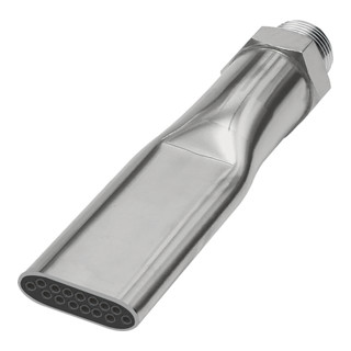 Riegler Buse plate silencieuse, G 1/4 AG, MS nickelé, largeur buse 21,0 mm