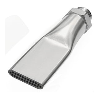 Riegler Buse plate silencieuse, G 3/8 AG, MS nickelé, largeur buse 29 mm, 15