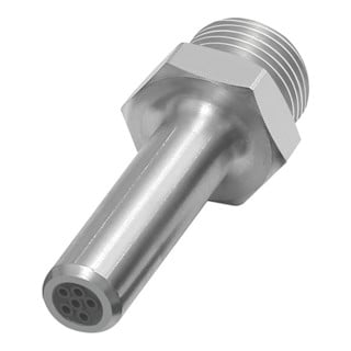 Riegler Buse ronde à faible bruit, G 3/8 AG, aluminium, Ø ext. 10 mm