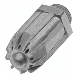 Riegler Buse ronde silencieuse, G 1/4 AG, zinc moulé sous pression, Ø ext. 17 mm