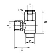 Riegler Clapet anti-retour à déverrouillage pneumatique G 1/2, G 1/2 i., G 1/8-3
