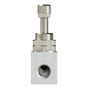 Riegler Clapet anti-retour à papillon, forme bloc, alu anodisé, G 1/8-4
