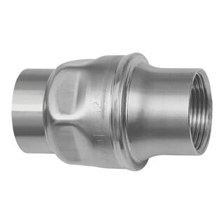 Riegler Clapet anti-retour, construction légère, ES 1.4301, G 1, 0,03 bar