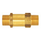 Riegler Clapet anti-retour, forme traversante, MS, G 3/8 mâle, 0,2 - 0,4 bar
