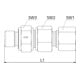 Riegler Clapet anti-retour, G1/2a, Ø tube 18 mm, PN max. 160, acier galvanisé, RSV1218LST