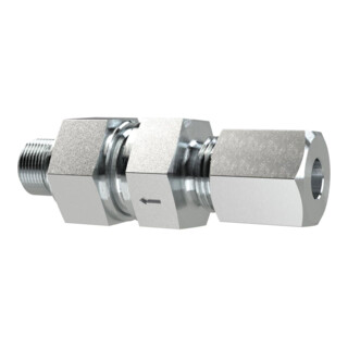 Riegler Clapet anti-retour, G1/4a, Ø tube 10 mm, PN max. 250, acier zingué, RSV1014LST