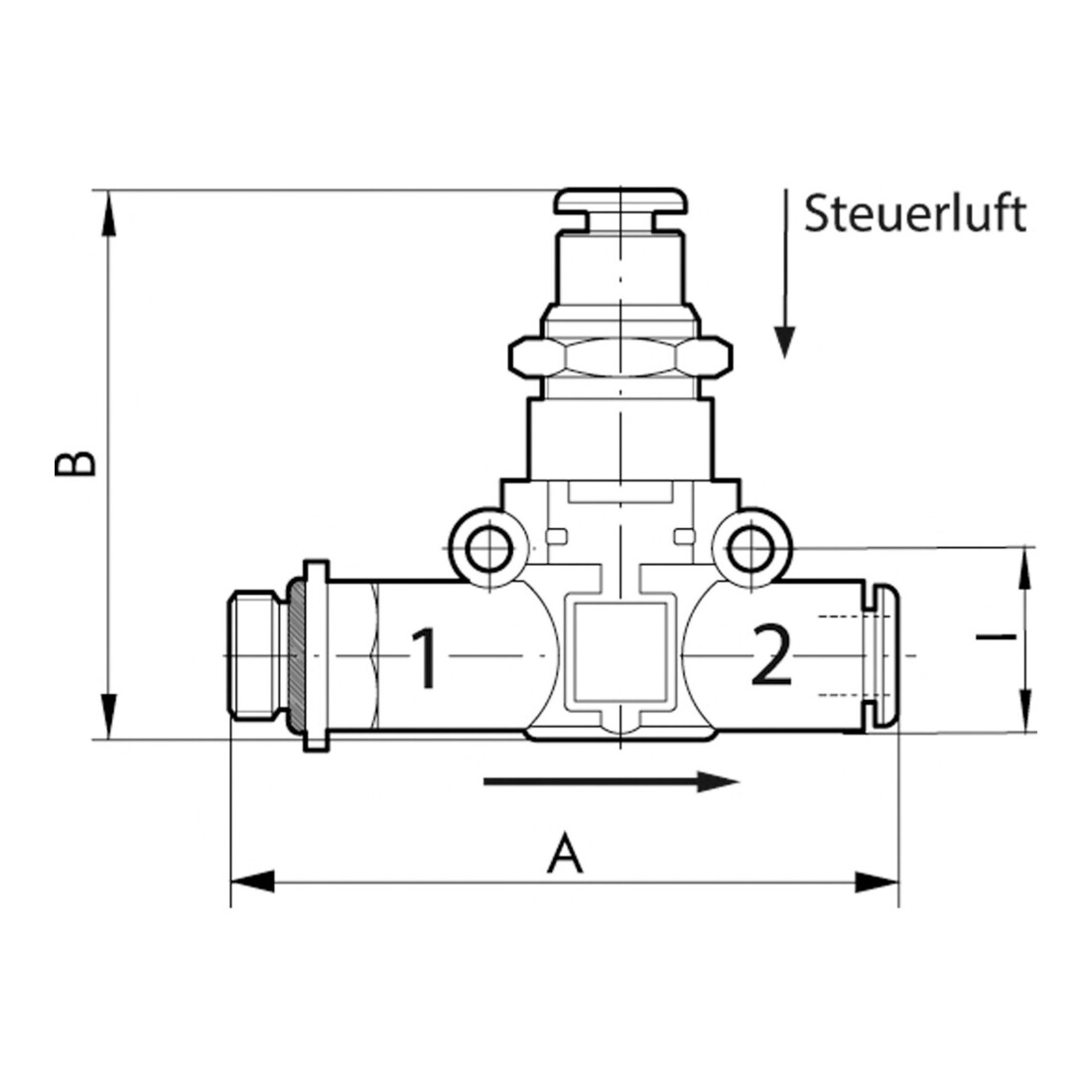 Riegler Clapet anti-retour pneum. déverrouillable fileté, G 1/8, Ø 6