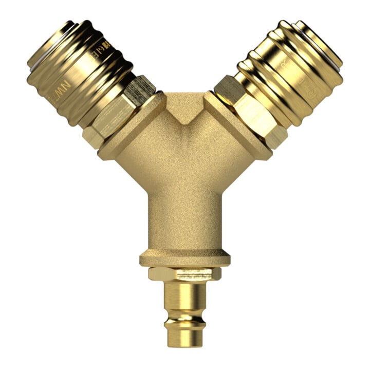 Riegler Collecteur, 2 raccords rapides NW7,2, embout NW7,2-7,8 G3/8