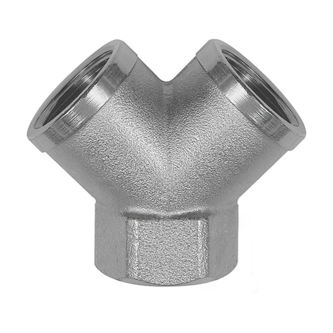 Riegler Collecteur, 2 voies, G 1/8 F, sorties 2 x G 1/8 F, laiton nickelé