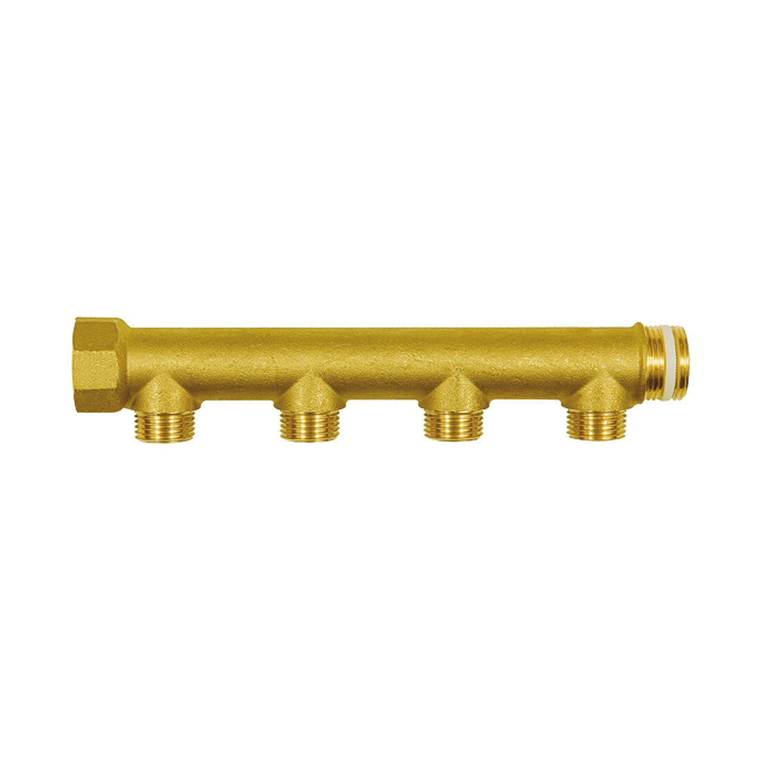 Riegler Collecteur, 4 sorties, entrée 2x1 1/4, sortie 4x1/2 M, MS