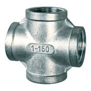 Riegler Collecteur croisé, 4 x intérieurs, Rp 1/2, acier inoxydable 1.4408-1