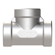 Riegler Collecteur en T, 3 x intérieur, Rp 1/8, acier inoxydable 1.4408-5