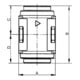 Riegler Collecteur »multifix-mini«, BG 0, G 1/4, avec 2 sorties G 1/8