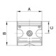 Riegler Collecteur »multifix«, version étroite, BG 3, G 1/2, 4 sorties