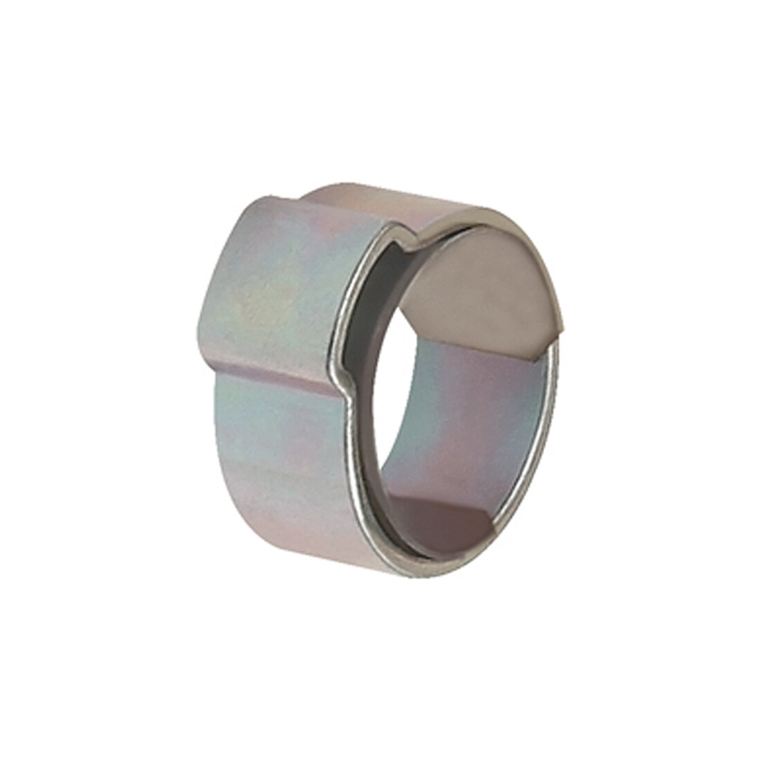 Riegler Collier 1 oreille, bague d'insertion, acier brillant (W1), 8,2 - 9,5 mm