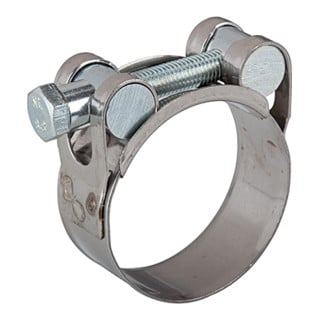 Riegler Collier à boulon articulé, acier chromé 1.4016 (W2), 40 - 43 mm, 20 mm, GBS43ST