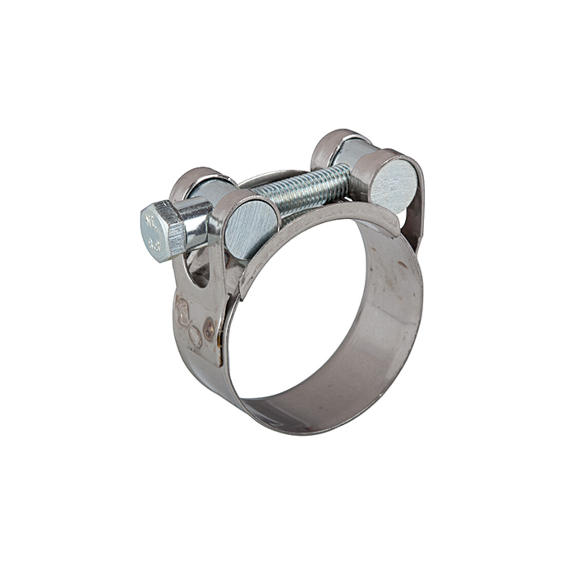 Riegler Collier à boulon articulé, acier chromé 1.4016 (W2), 92 - 97 mm, 24 mm