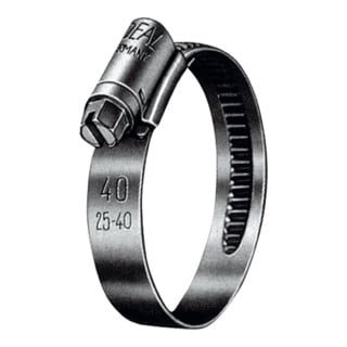 Riegler Collier de serrage à vis sans fin, acier inoxydable (W5), 60 - 80 mm, 9 mm