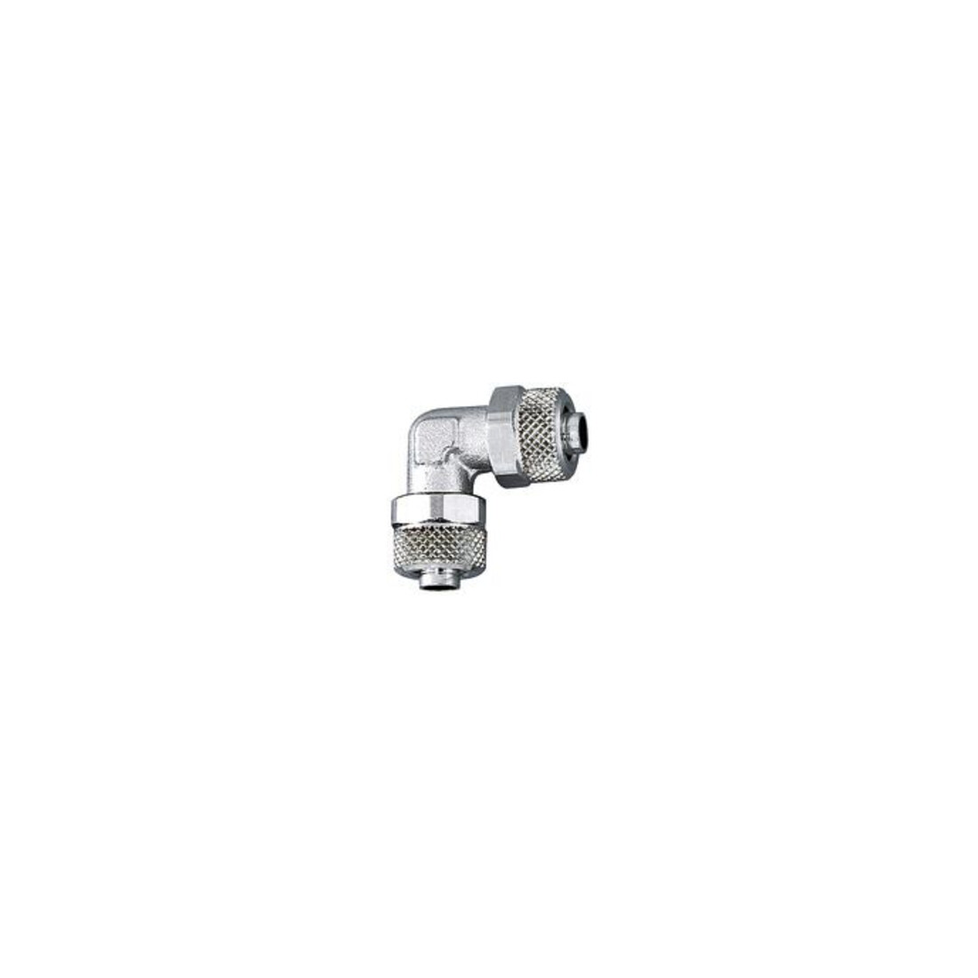 Riegler Connecteur d'angle, pour tuyau 5/3 mm, SW 8, laiton nickelé