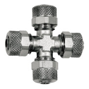 Riegler Connexion croisée, pour tuyau 5/3 mm, SW 8, laiton nickelé-1