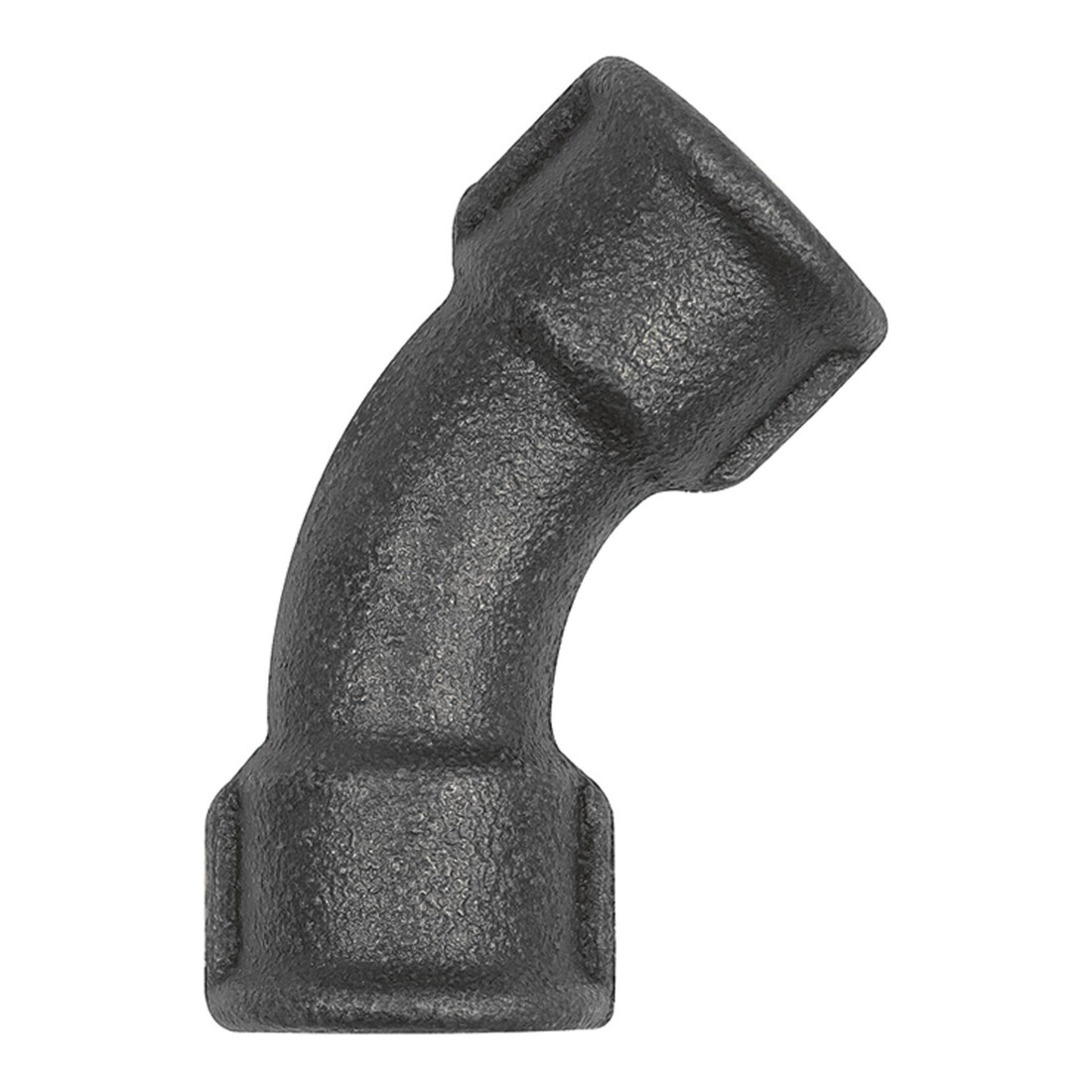 Riegler Coude 41, 45°, Rp 2 1/2 po, Rp 2 1/2 po, fonte malléable noir