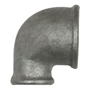 Riegler Coude 90°, 90°, IG/IG, réduit Rp1 1/2, Rp1 1/4, fonte malléable galvanisée-1