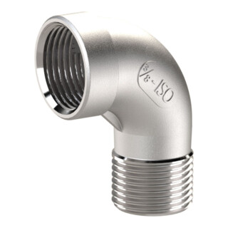 Riegler Coude 90°, FI/MI Rp 1/4, R 1/4, ES 1.4408