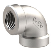 Riegler Coude 90°, intérieur/intérieur, Rp 1/8, acier inoxydable 1.4408-1