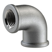 Riegler Coude 90, 90°, IG/IG, Rp 1/4, fonte malléable noire galvanisée à chaud-1