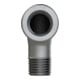 Riegler Coude 92, 90°, FI/MI, Rp/R 1/4, fonte malléable noire galvanisée